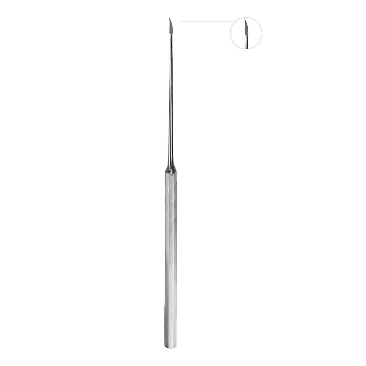 WULLSTEIN, Sichelmesser, 15,5 cm 44.704.15 – Dewimed Medizintechnik GmbH, Sonstige Zahntechnikinstrumente