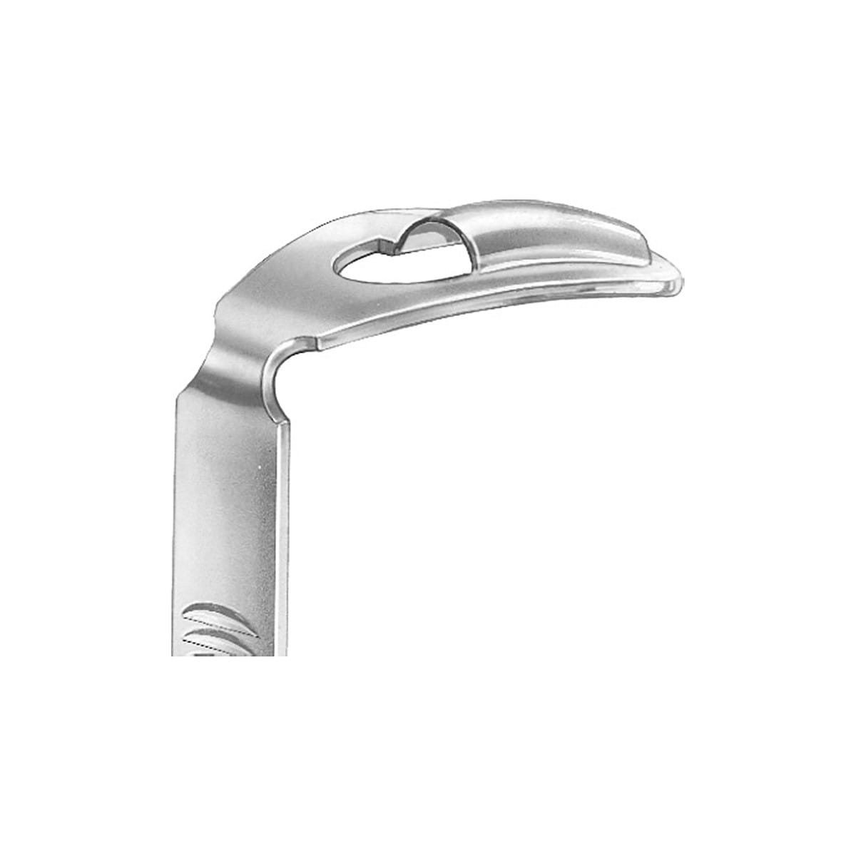 KILNER DOUGHTY, Zungendr., 13,5 cm 85 x 38 mm Fig. 3 1 x 2 Zähne 48.315.03 – Dewimed Medizintechnik GmbH, Wangenhalter - Wundhaken