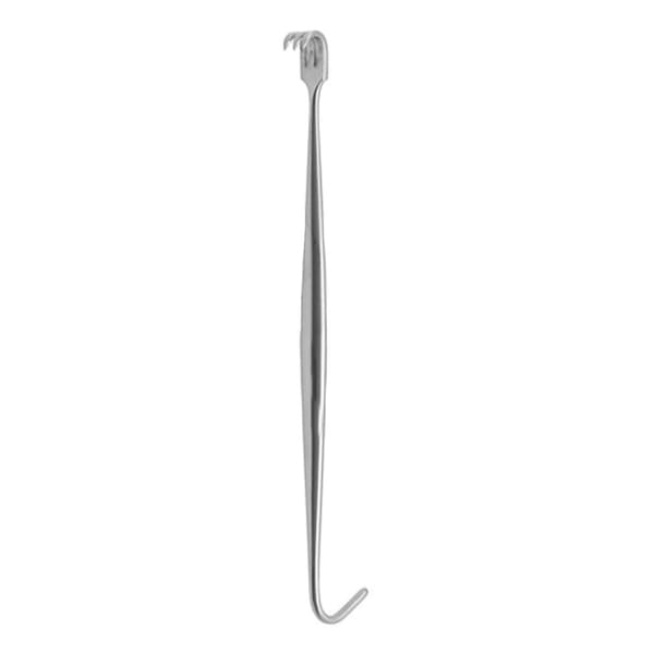 HUPP, Trachealhaken, 15 cm scharf 3 Zähne und 1 Haken 54.132.15