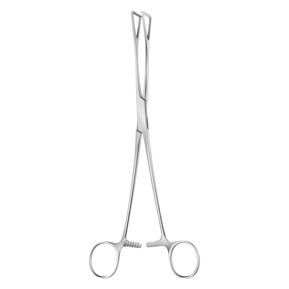 DUVAL, Fass Zaengchen, 23 cm 25 mm mit Durchsteckschluß 7 x 2 Zähne 64.172.23 – Dewimed Medizintechnik GmbH, Chirurgische Pinzetten
