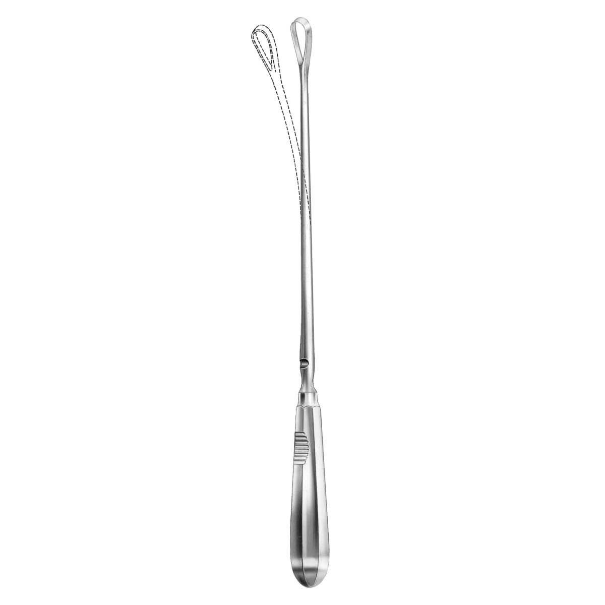 RECAMIER, Kürette biegsam, 20 mm Fig. 10 scharf 6 x 2 Zähne 70.725.20 – Dewimed Medizintechnik GmbH, Küretten