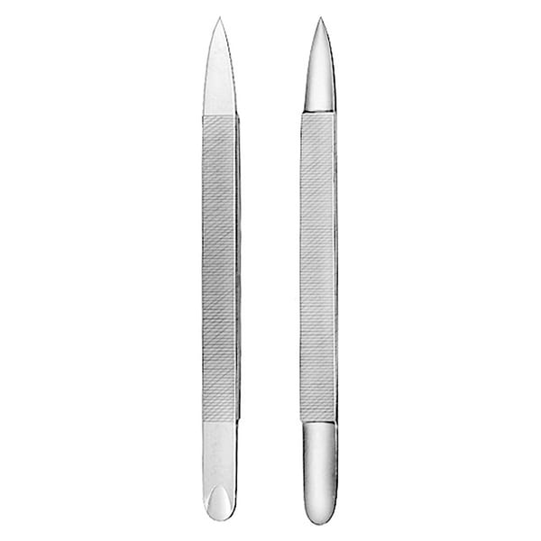 Nagelfeile, 10 cm 1 x 2 Zähne 74.386.10