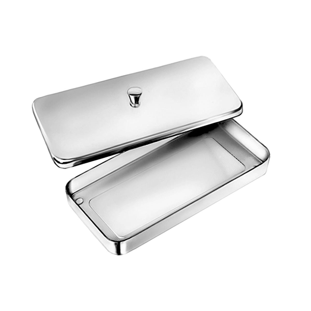 Etui, 220 x 120 x 60 mm 18 / 8 Stahl 88.120.22 – Dewimed Medizintechnik GmbH, Trays, Sterilcontainer und Zubehör