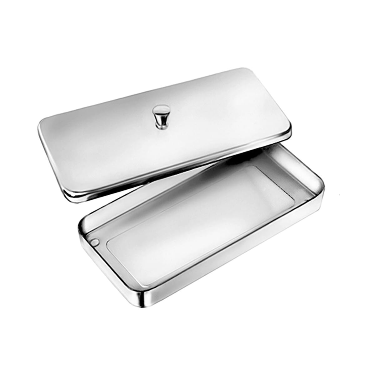 Etui, 250 x 120 x 60 mm 18 / 8 Stahl 88.120.25 – Dewimed Medizintechnik GmbH, Trays, Sterilcontainer und Zubehör