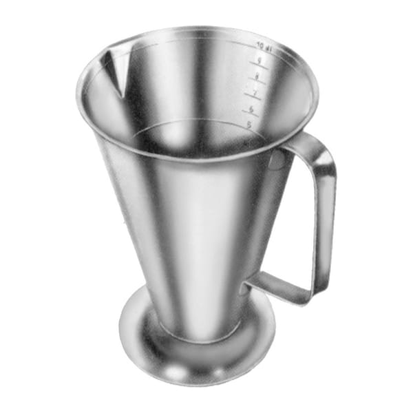 Meßbecher, Oberfläche sandgestrahlt, 0,25 l 18 / 8 Stahl 88.140.02