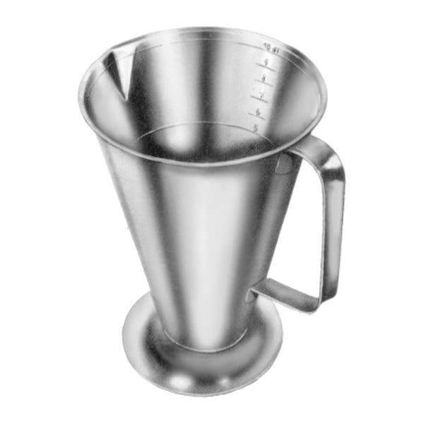 Meßbecher, Oberfläche sandgestrahlt, 0,5 l 18 / 8 Stahl 88.140.05