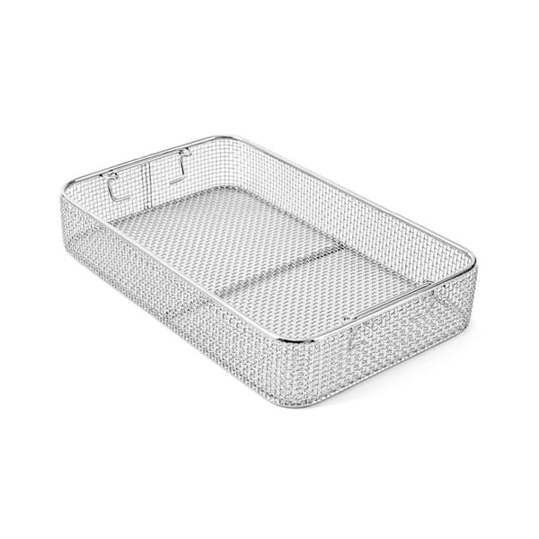 wire basket, 405 x 245 x 50 mm without lid mesh: 4×4 mm, wire: ø 1 mm 88.215.01