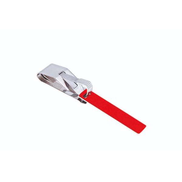 identification label, 60×15 mm red with clip 88.256.00