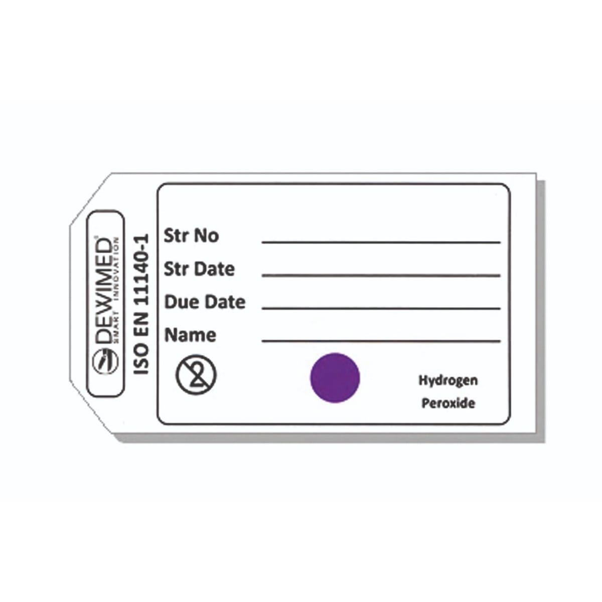 label for plasma sterilization, 100 pcs, 69 x 37 mm 88.267.20Z – Dewimed Medizintechnik GmbH, Sterilisationszubehör