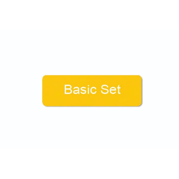 aluminium identification labels, 50 x 18 mm yellow 88.270.30