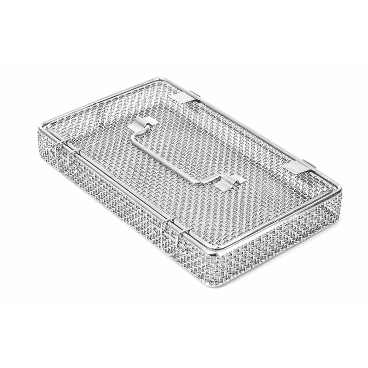 wire basket, 270 x 175 x 45 mm mesh: 3,3×3,3 mm, wire: ø 0.9 mm 88.361.10 – Dewimed Medizintechnik GmbH, Trays, Sterilcontainer und Zubehör
