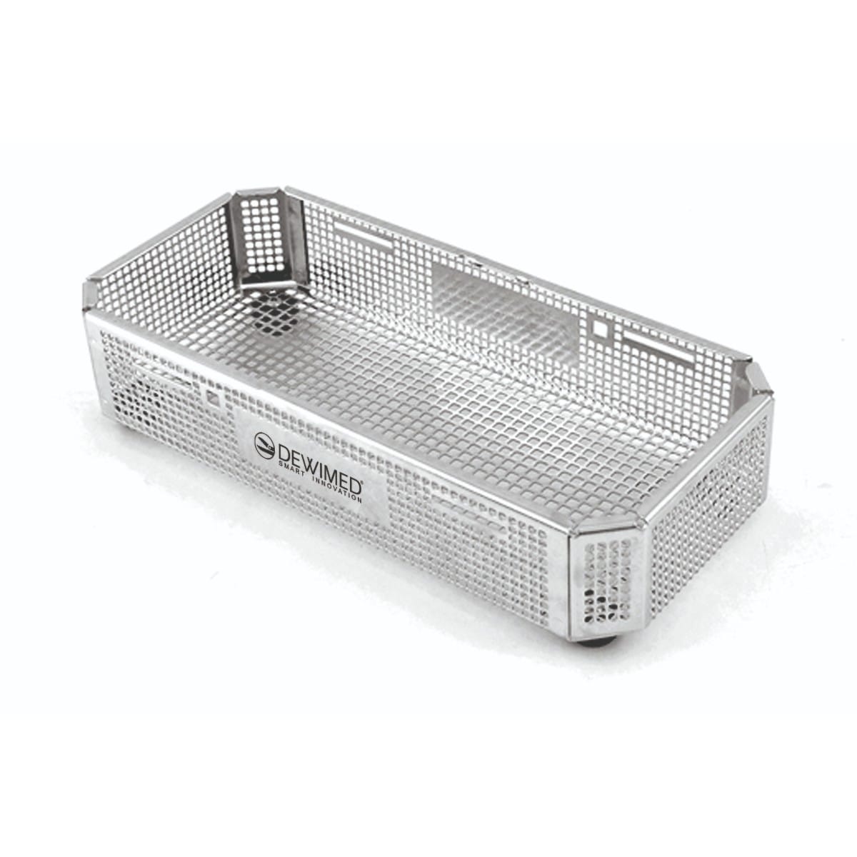 perforated stainless steel basket, 265 x 125 x 55 mm without lid 88.375.80 – Dewimed Medizintechnik GmbH, Trays, Sterilcontainer und Zubehör