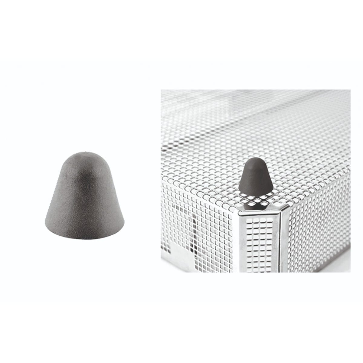 stand – black, 20 mm 88.376.70 – Dewimed Medizintechnik GmbH, Trays, Sterilcontainer und Zubehör