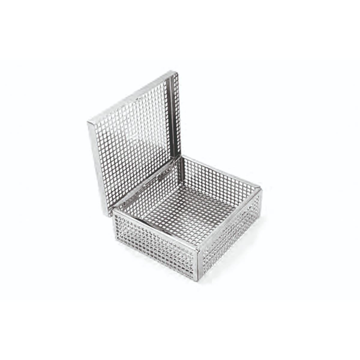 dental basket, 138 x 124 x 48 mm with lid without silicone fixation systems 88.378.70 – Dewimed Medizintechnik GmbH, Trays, Sterilcontainer und Zubehör