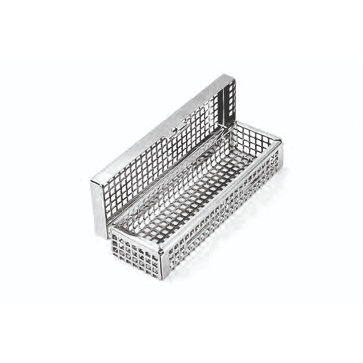 dental basket, 146 x 46 x 28 mm with lid without silicone fixation systems 88.378.80 – Dewimed Medizintechnik GmbH, Trays, Sterilcontainer und Zubehör
