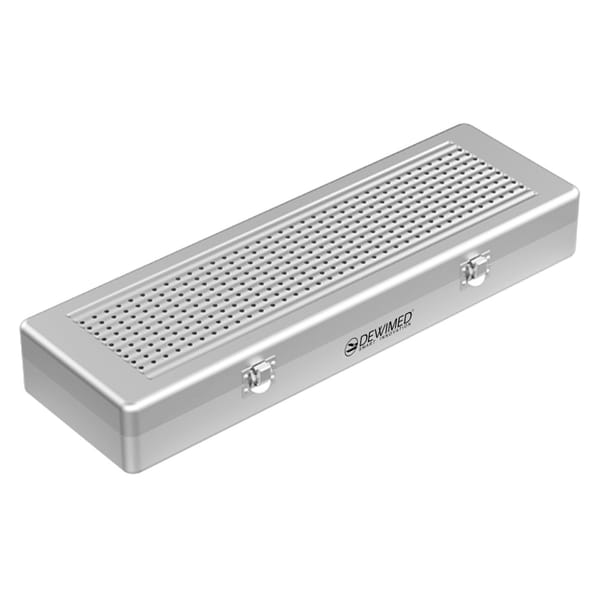 container implant model, 500 x 170 x 75 mm grey non-perforated bottom and perforated lid 88.502.10