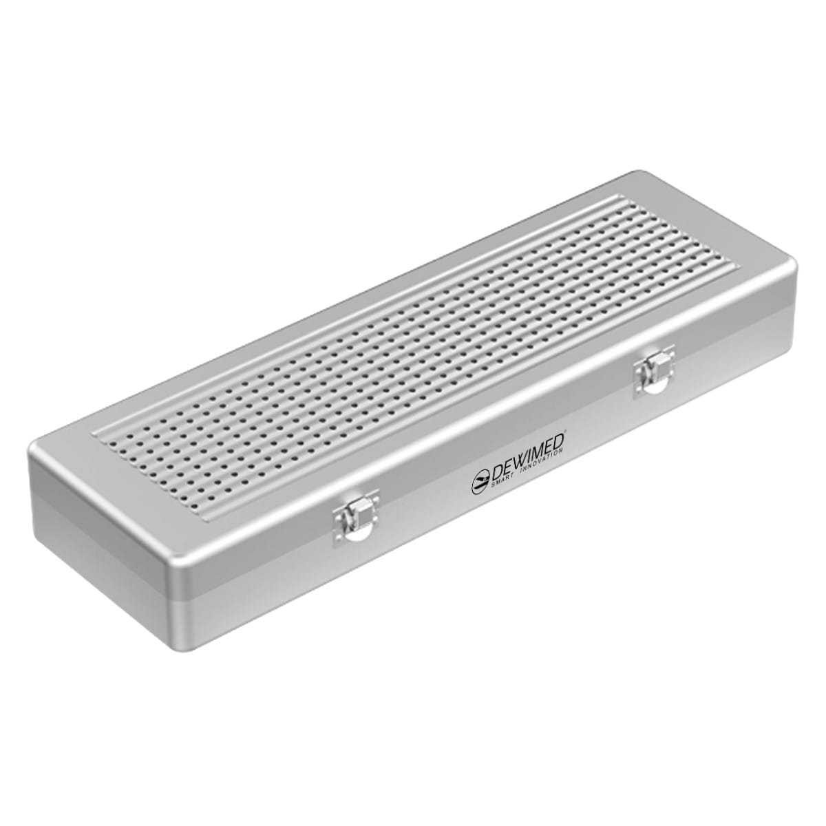 container implant model, 500 x 170 x 75 mm grey perforated bottom and perforated lid 88.503.30 – Dewimed Medizintechnik GmbH, Nicht kategorisiert