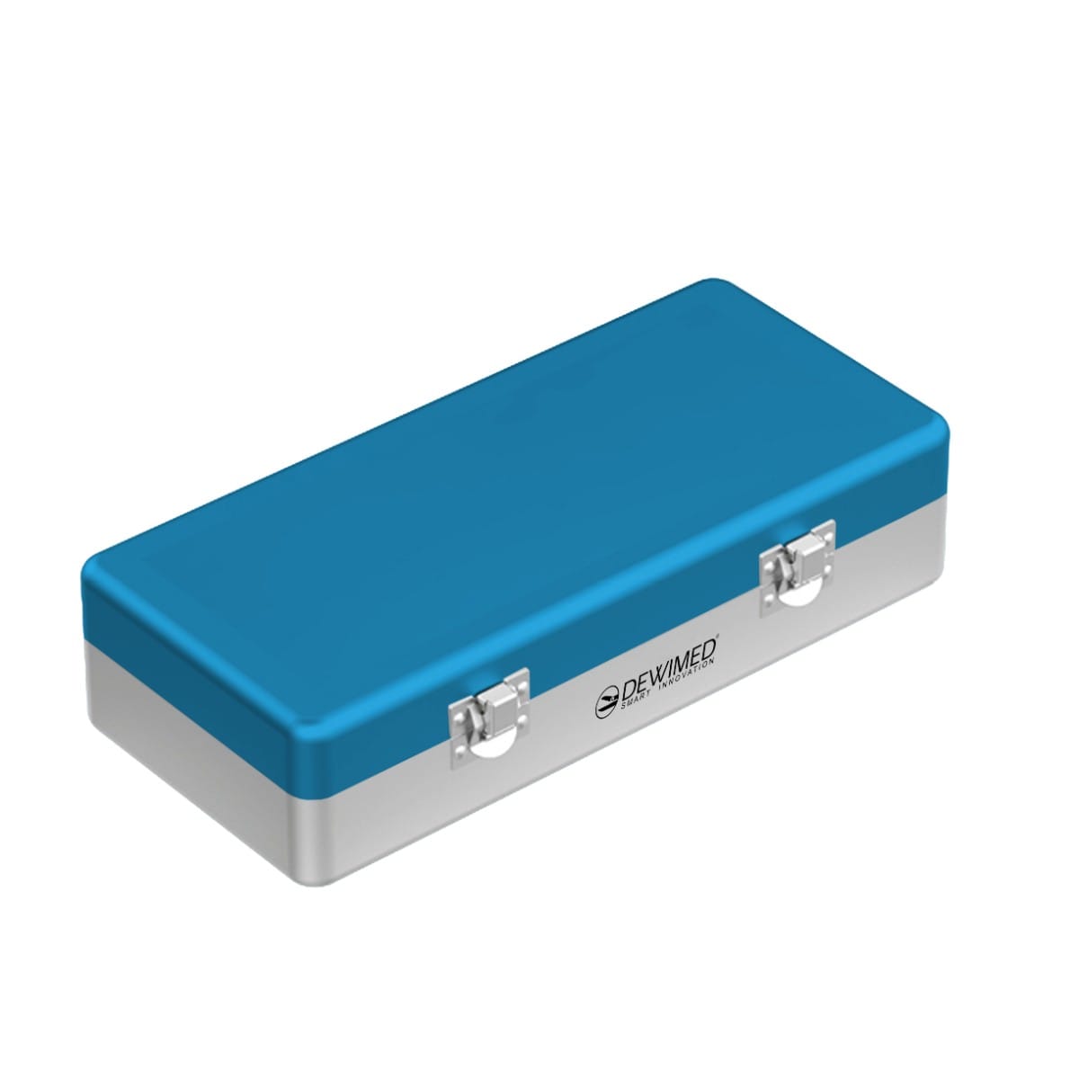 container implant model, 300 x 150 x 75 mm blue non-perforated bottom and non-perforated lid 88.503.60 – Dewimed Medizintechnik GmbH, Nicht kategorisiert