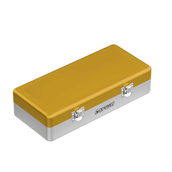 container implant model, 300 x 150 x 75 mm yellow non-perforated bottom and non-perforated lid 88.503.80