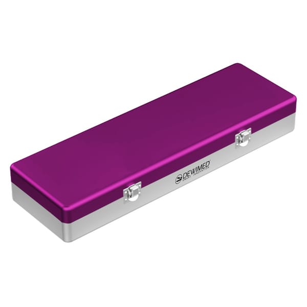 container implant model, 500 x 170 x 75 mm purple non-perforated bottom and non-perforated lid 88.505.80