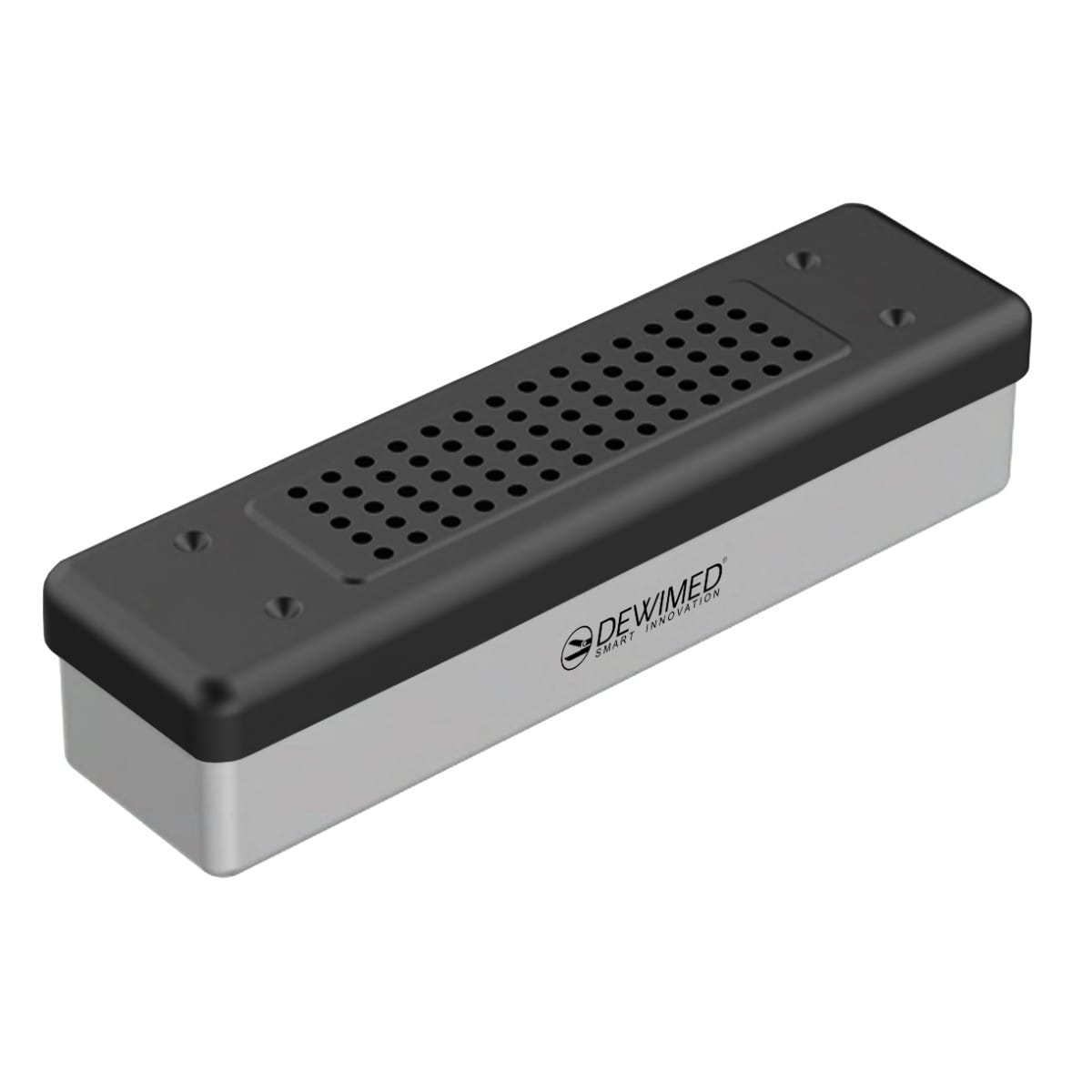 container scopy model, 260 x 70 x 60 mm black non-perforated bottom and perforated lid 88.506.00 – Dewimed Medizintechnik GmbH, Sonstige Zahntechnikmaterialien