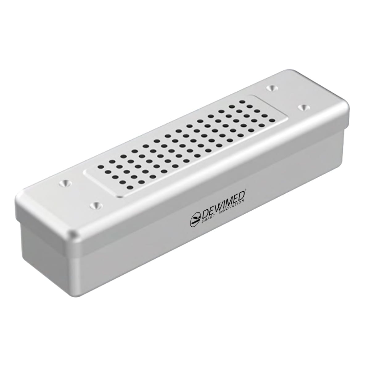 container scopy model, 260 x 70 x 60 mm grey non-perforated bottom and perforated lid 88.506.50 – Dewimed Medizintechnik GmbH, Sonstige Zahntechnikmaterialien