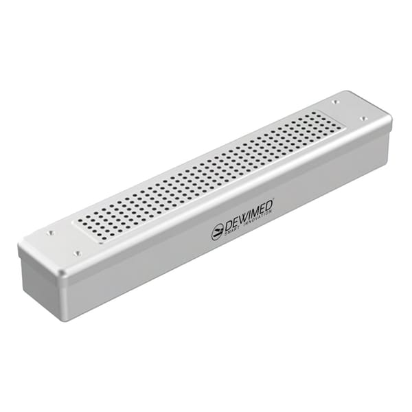 container scopy model, 455 x 80 x 70 mm grey non-perforated bottom and perforated lid 88.507.10