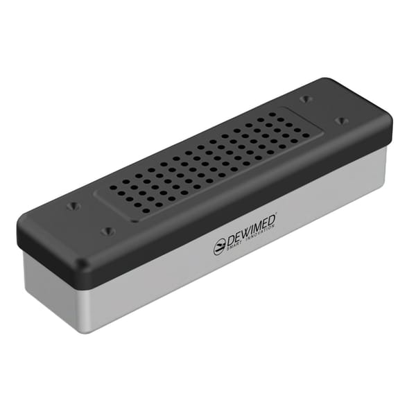 container scopy model, 260 x 70 x 60 mm black perforated bottom and perforated lid 88.507.20