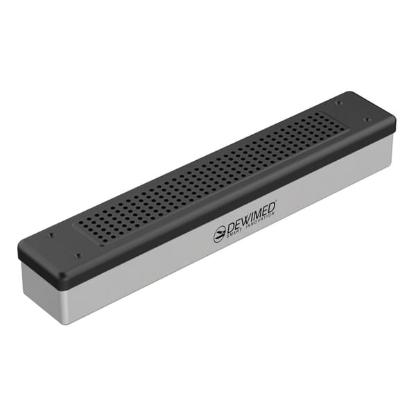 container scopy model, 455 x 80 x 70 mm black perforated bottom and perforated lid 88.507.80