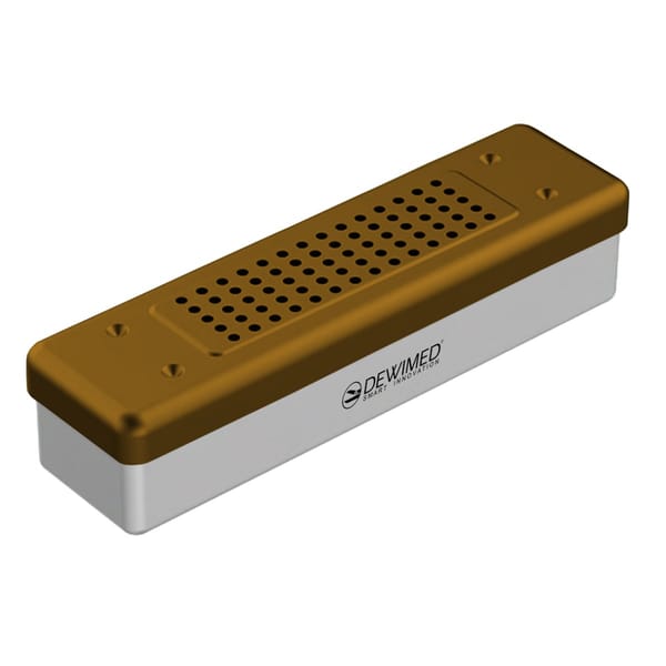 container scopy model, 260 x 70 x 60 mm bronze non-perforated bottom and perforated lid 88.508.50