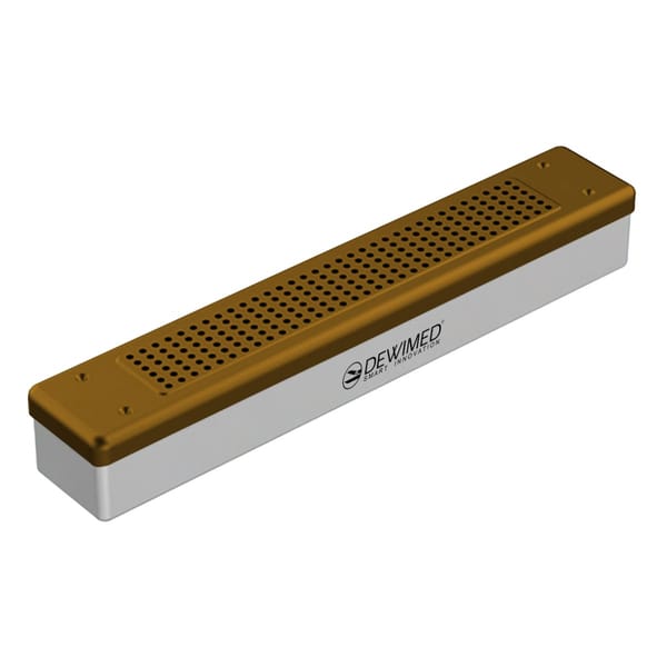 container scopy model, 455 x 80 x 70 mm bronze perforated bottom and perforated lid 88.509.10