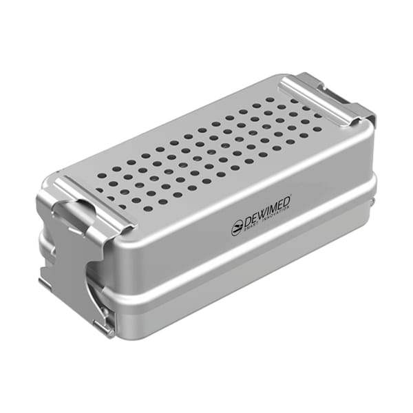 container mini implant, 160 x 72 x 57 mm grey non-perforated bottom and perforated lid 88.520.50