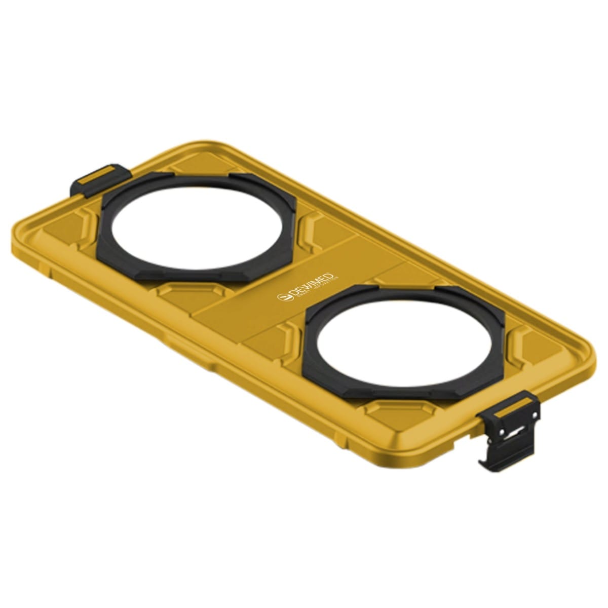 container lid yellow, 602 x 285 mm 1 / 1 window model 88.612.10D – Dewimed Medizintechnik GmbH, Sterilisationsschläuche und -beutel