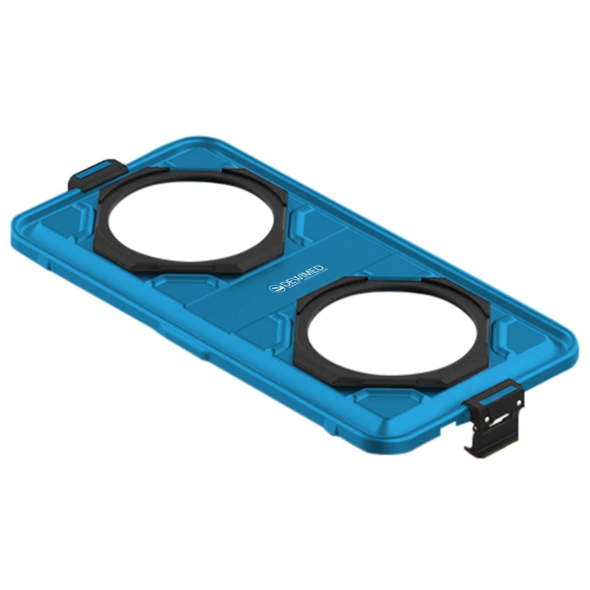 container lid blue, 602 x 285 mm 1 / 1 window model 88.612.30D – Dewimed Medizintechnik GmbH, Laborbedarf und Verpackung