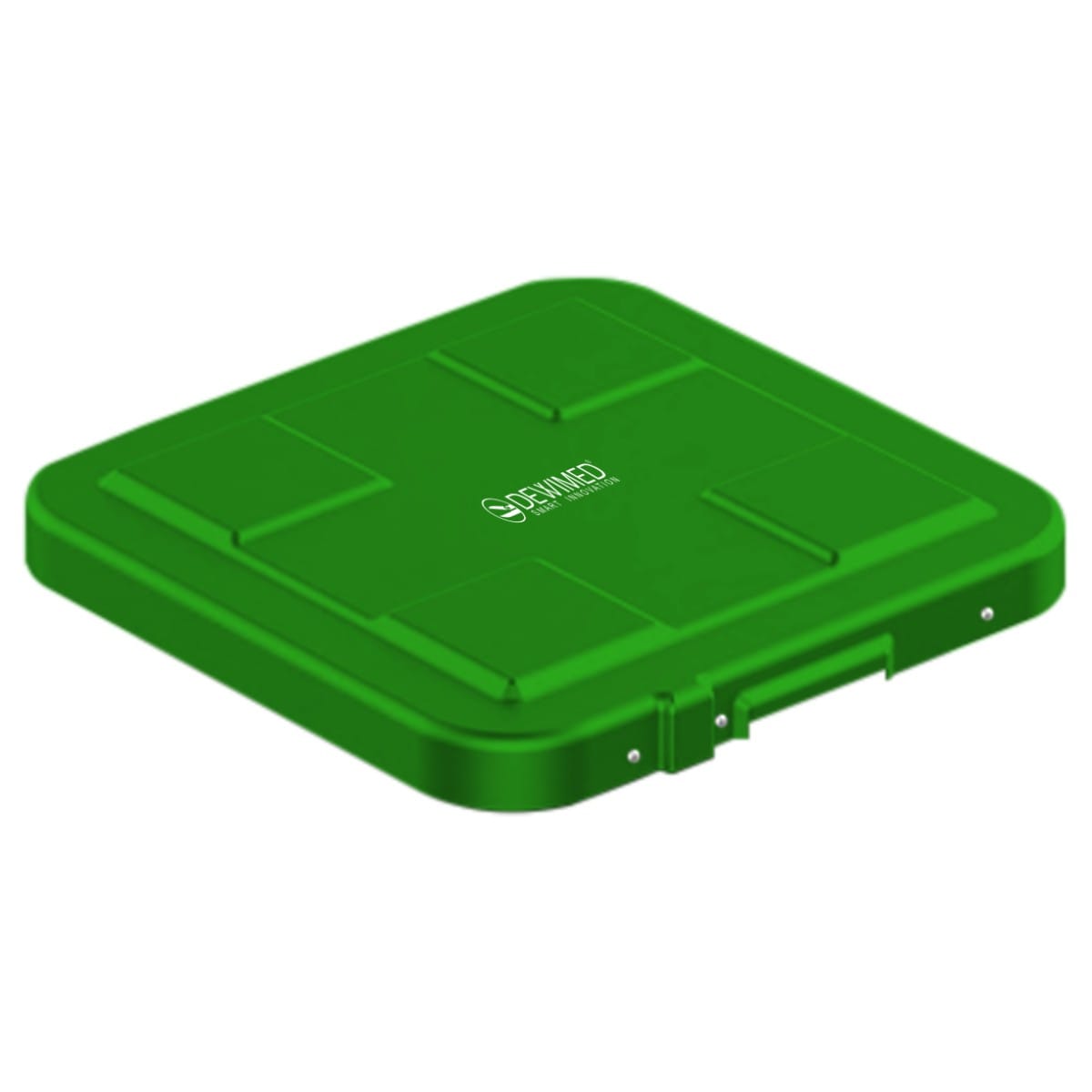 container safety lid, 317 x 285 mm flat model green 88.614.20 – Dewimed Medizintechnik GmbH, Abfallbehälter