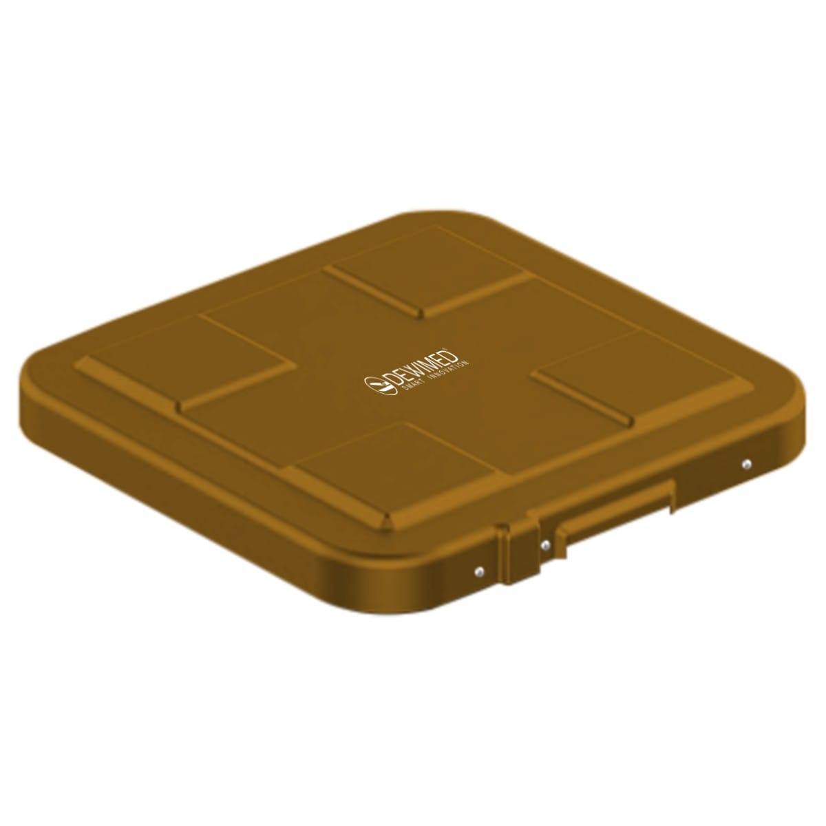 container safety lid, 317 x 285 mm flat model bronze 88.614.25 – Dewimed Medizintechnik GmbH, Trays, Sterilcontainer und Zubehör