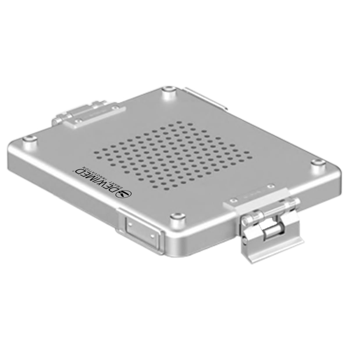 container lid grey, 232 x 174 mm 1 / 2 dental model perforated 88.615.70 – Dewimed Medizintechnik GmbH, Laborbedarf und Verpackung