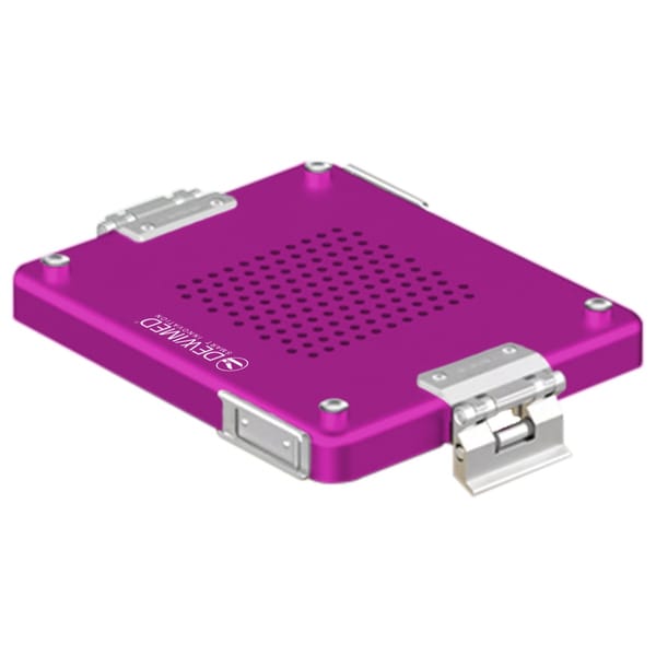 container lid purple, 232 x 174 mm 1 / 2 dental model perforated 88.615.76