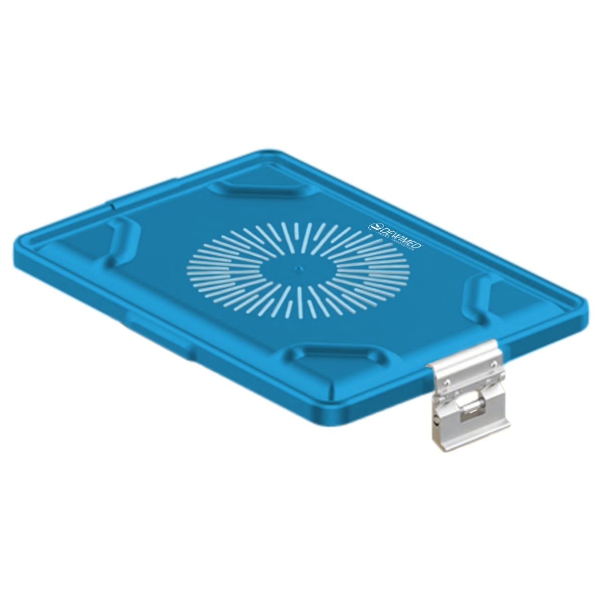 container lid red, 365 x 255 mm large dental model perforated 88.616.84 – Dewimed Medizintechnik GmbH, Laborbedarf und Verpackung