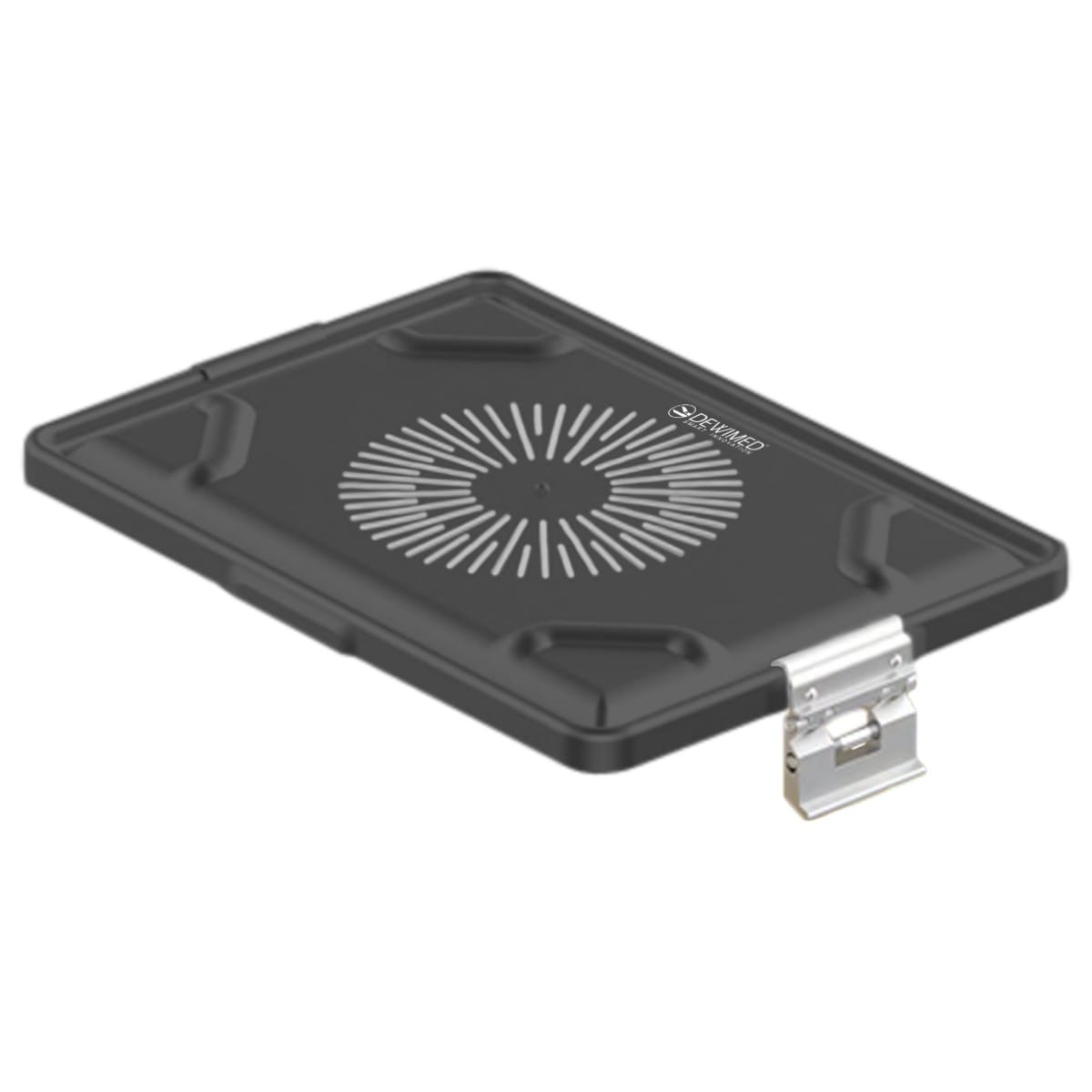 container lid black, 365 x 255 mm large dental model perforated 88.616.85 – Dewimed Medizintechnik GmbH, Laborbedarf und Verpackung