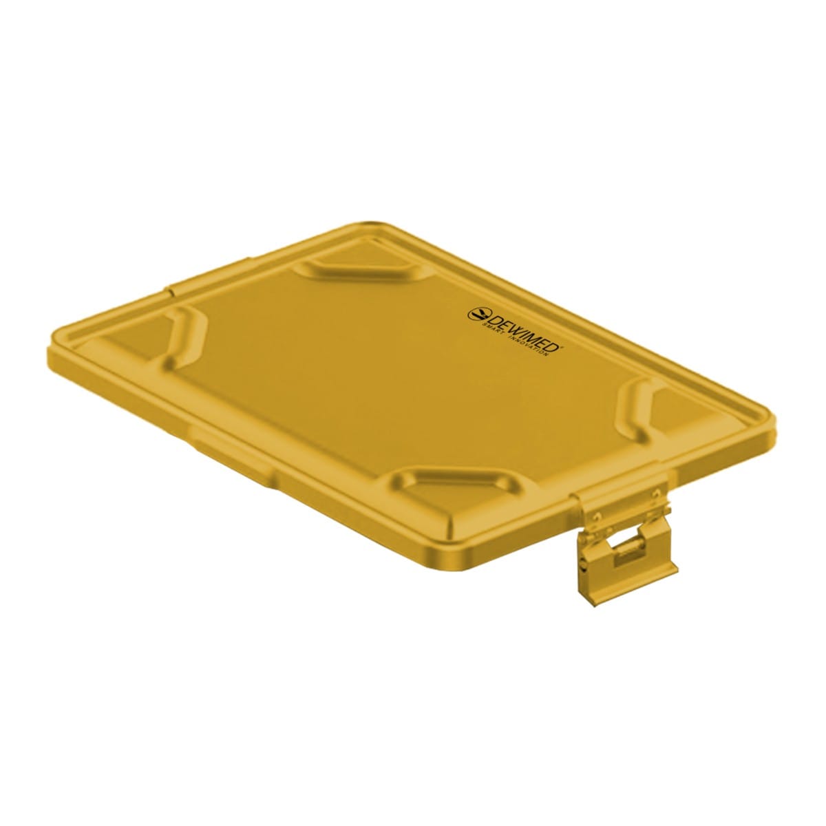 container lid yellow, 365 x 255 mm large dental model non-perforated 88.616.91 – Dewimed Medizintechnik GmbH, Trays, Sterilcontainer und Zubehör
