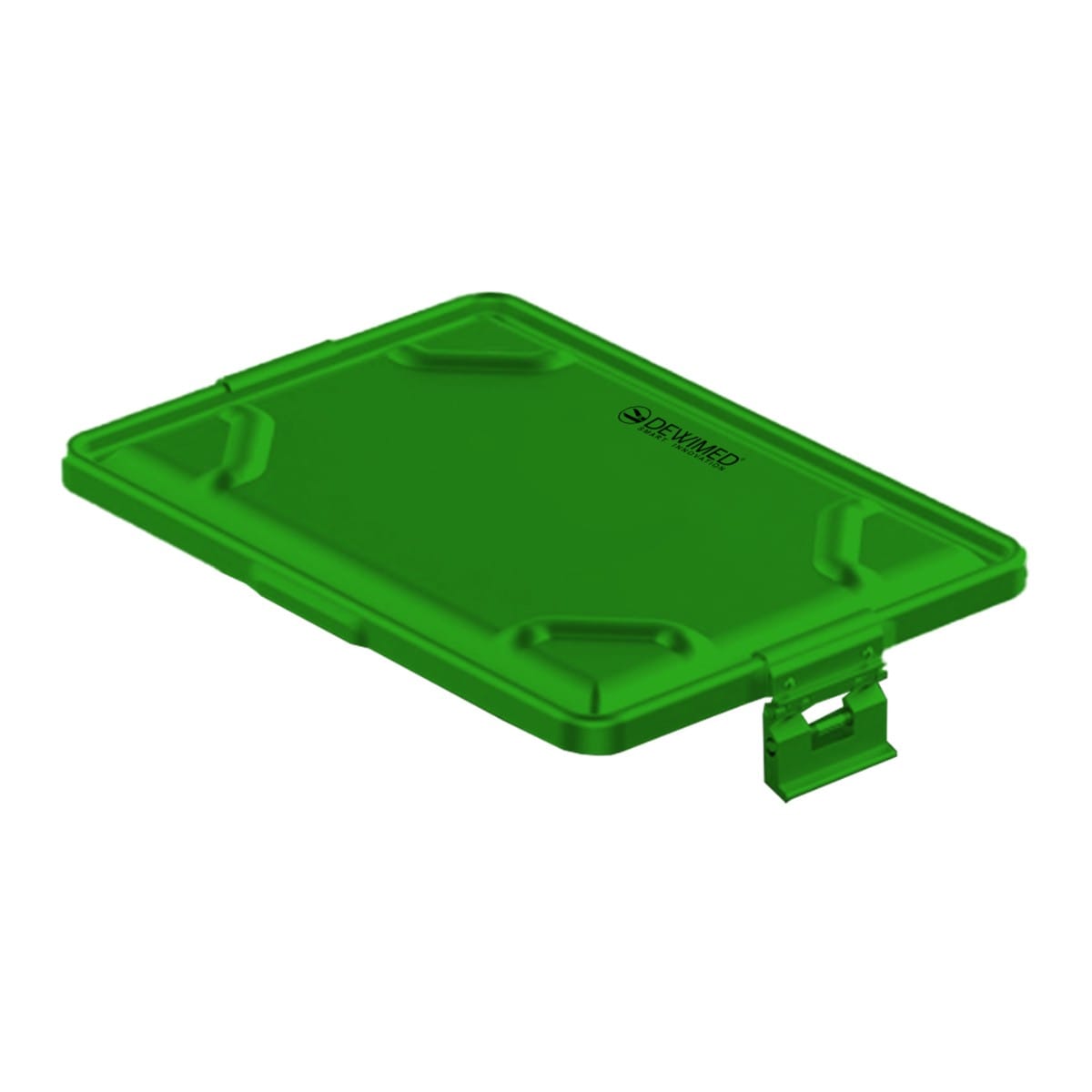 container lid green, 365 x 255 mm large dental model non-perforated 88.616.92 – Dewimed Medizintechnik GmbH, Trays, Sterilcontainer und Zubehör