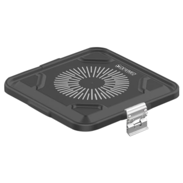 container lid black, 295 x 280 mm flat model perforated 88.617.85