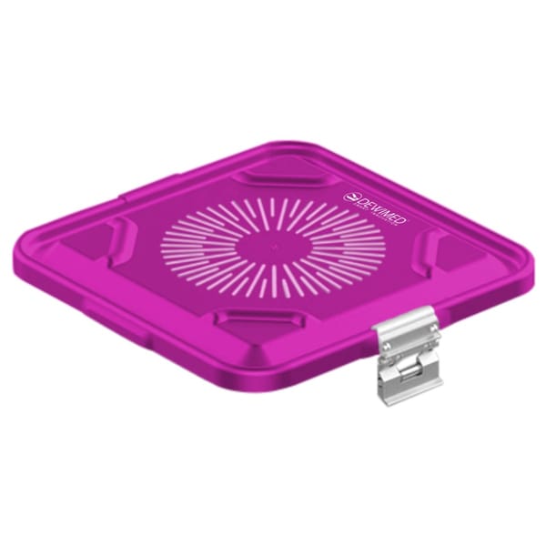 container lid purple, 295 x 280 mm flat model perforated 88.617.86