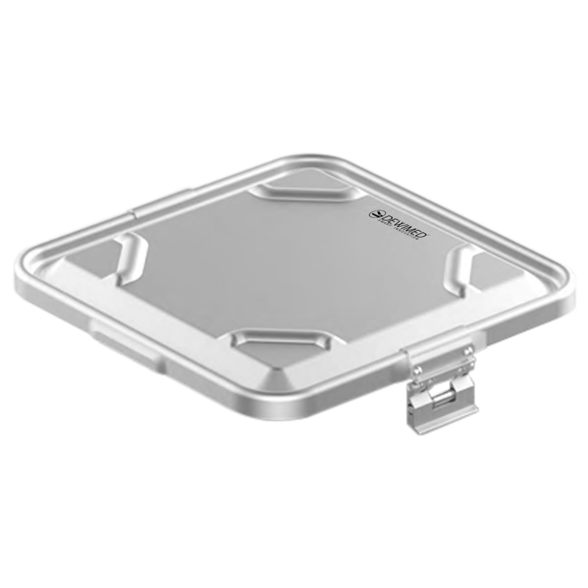 container lid grey, 295 x 280 mm flat model non-perforated 88.617.90 – Dewimed Medizintechnik GmbH, Sterilisationsschläuche und -beutel