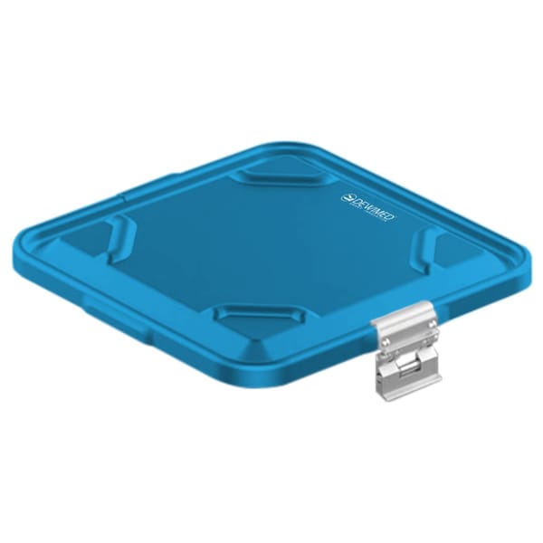 container lid blue, 295 x 280 mm flat model non-perforated 88.617.93