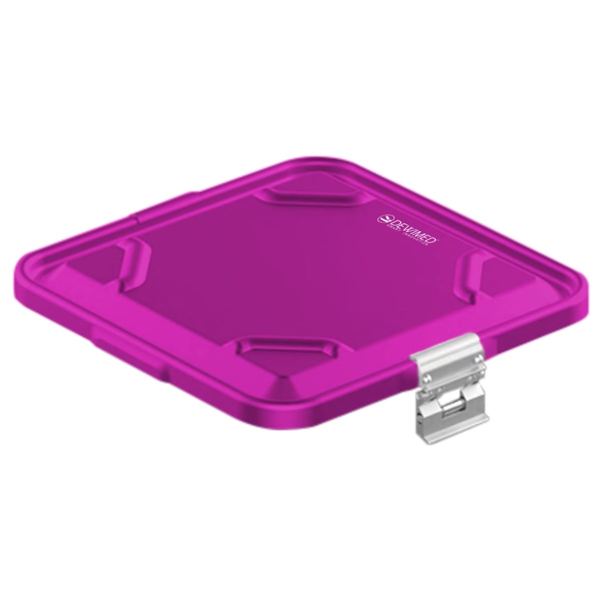 container lid purple, 295 x 280 mm flat model non-perforated 88.617.96 – Dewimed Medizintechnik GmbH, Sterilisationsschläuche und -beutel