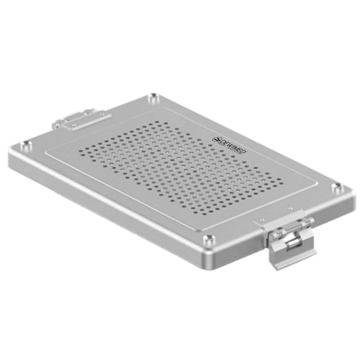 container lid grey, 325 x 192 mm dental model perforated 88.618.80 – Dewimed Medizintechnik GmbH, Trays, Sterilcontainer und Zubehör