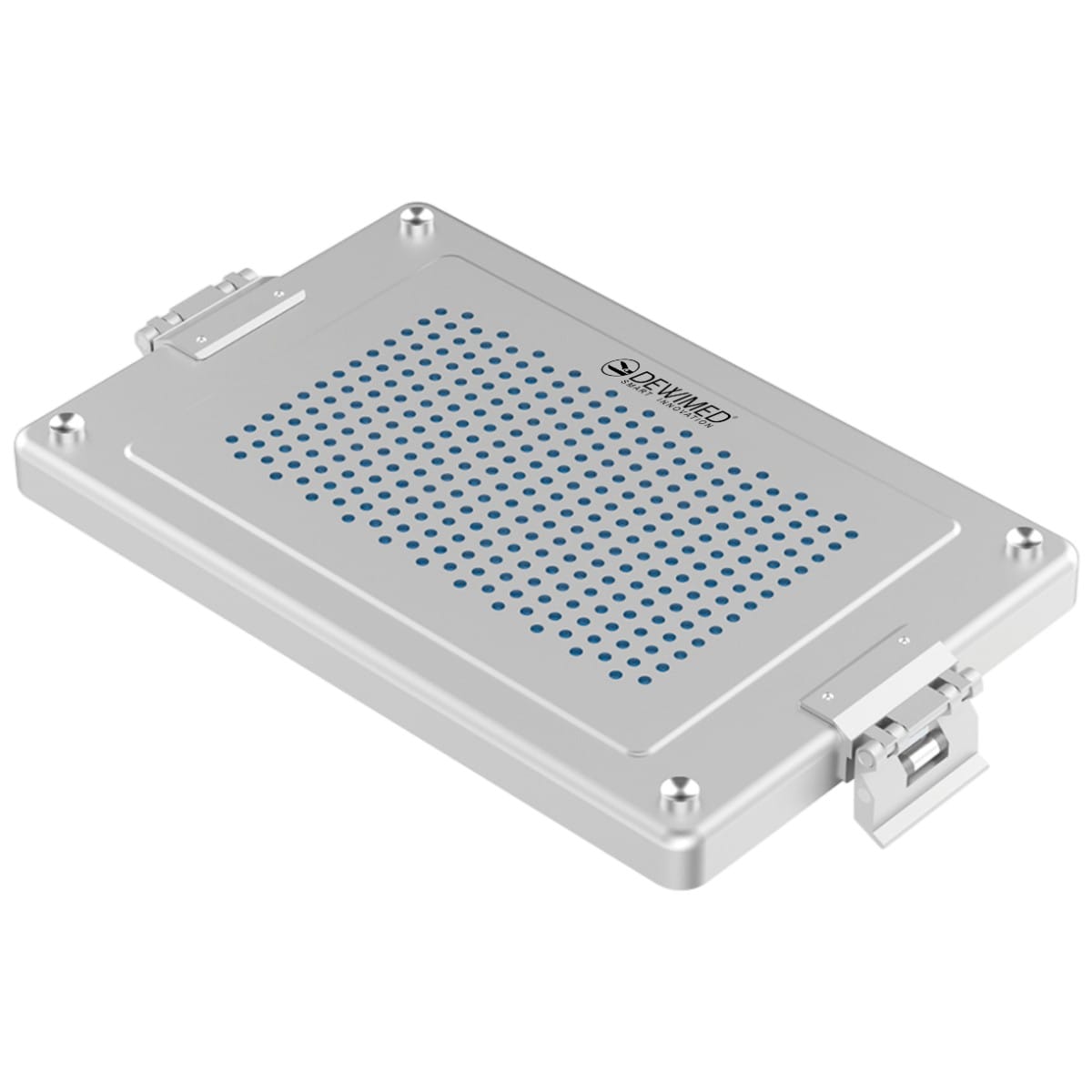 container lid grey, 325 x 192 mm dental plasma model perforated 88.618.80Z – Dewimed Medizintechnik GmbH, Laborbedarf und Verpackung