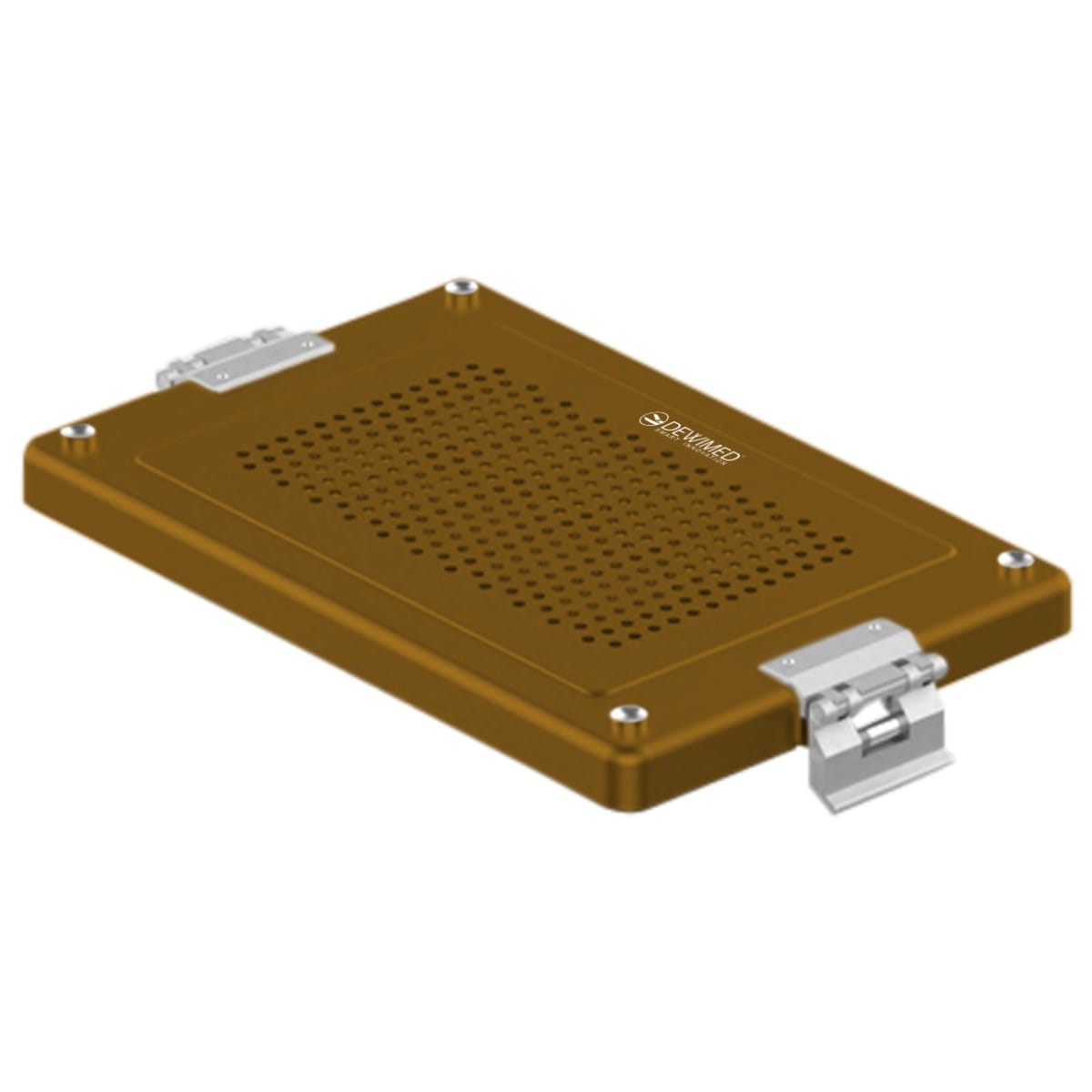 container lid bronze, 325 x 192 mm dental model perforated 88.618.87 – Dewimed Medizintechnik GmbH, Laborbedarf und Verpackung